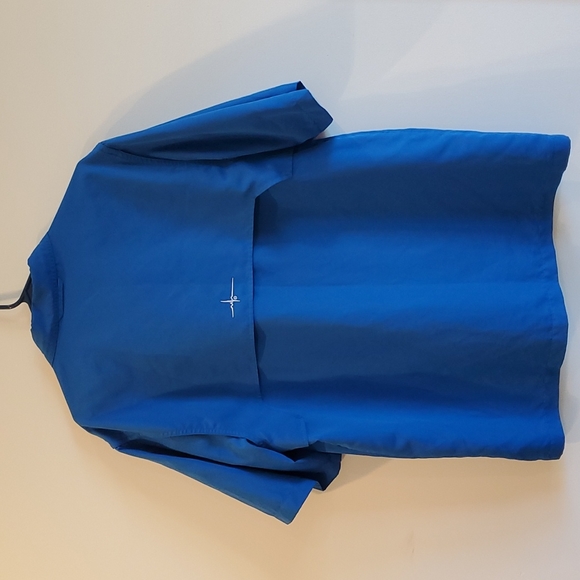 Habit Solar Factor SPF Vented Fishing Outdoor Hiking Shirt Size M Blue - Picture 5 of 6